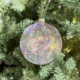 6" Multi Colored Glass Ornament Set of 4