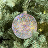 6" Multi Colored Glass Ornament Set of 4