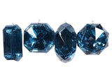 4"- 5" Sapphire Jewel Ornament Assorted Set Of 12
