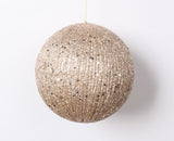 6" Glitter Ball Ornament Set Of 6