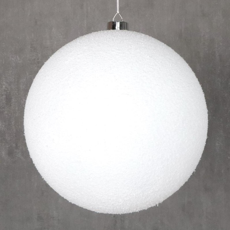 Adorno de bola de nieve en polvo de 20"