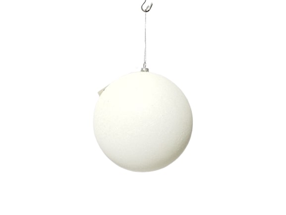 6" Glitter Ball Ornament Set Of 6