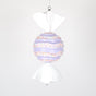 18" Purple Candy Glitter Ornament Set Of 2