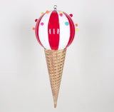 26" Red & White Jumbo Ice Cream Ornament