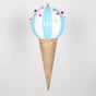 26" Blue & White Jumbo Ice Cream Ornament