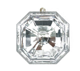 Juego de 6 adornos de gemas acrílicas de zafiro de 6"