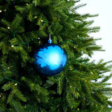 6" Glitter Shiny Ball Ornament Set Of 6