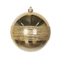 10" Gold Shiny Glitter Ball Set Of 2