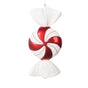 12" Wrapped Peppermint Candy Ornament Set Of 2