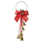 12" Red Jingle Bell Ornament With  Bow Set Of 6