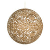 8" Champagne Snowflake Ornament Set Of 2