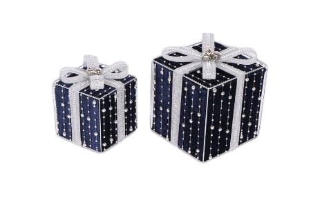 Assorted Glitter Gift Box Set Of 3