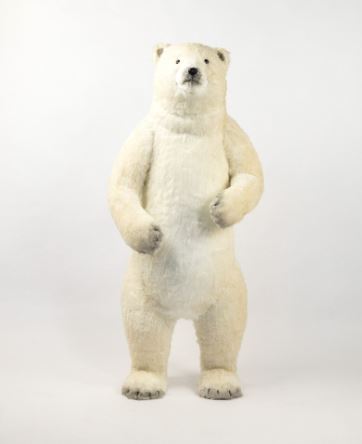 Oso polar blanco de pie de 4 pies