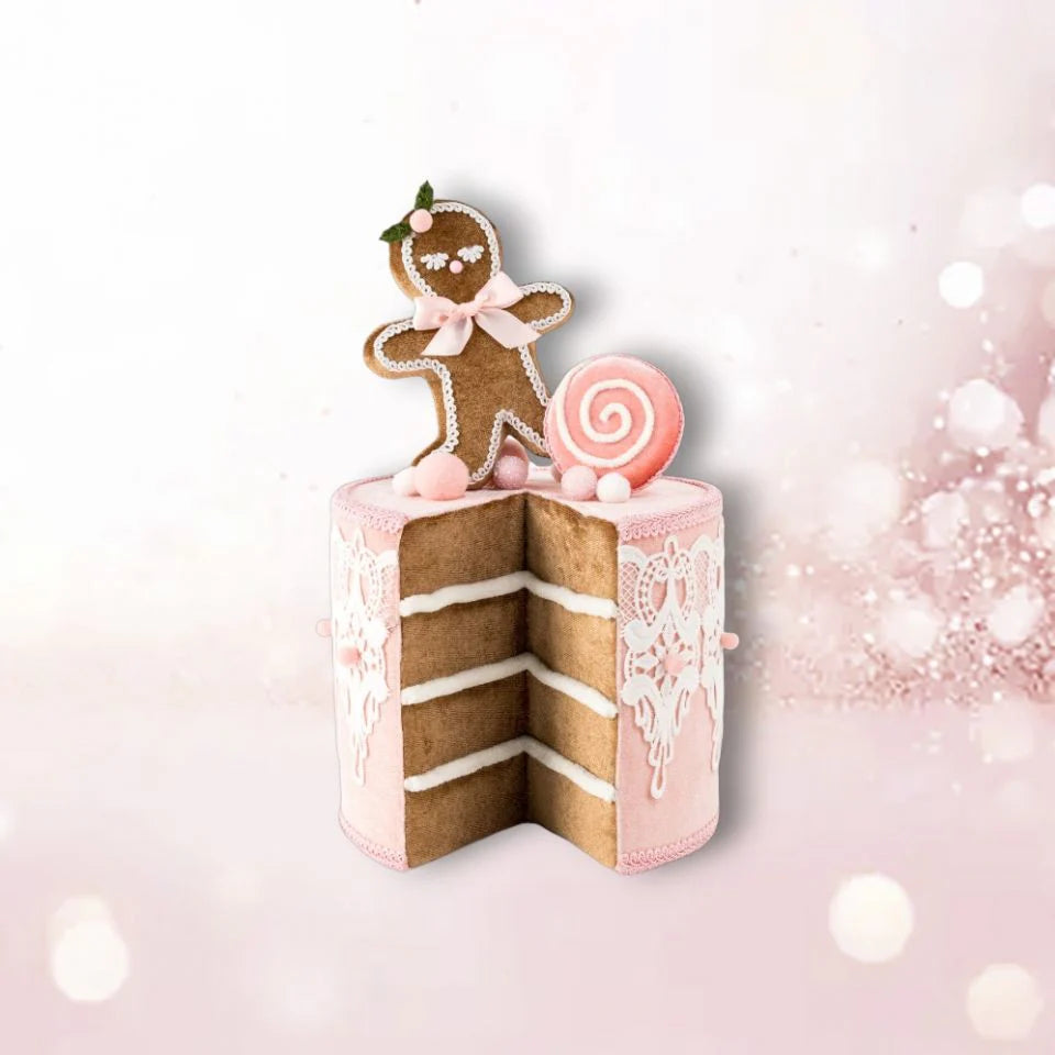 12" Pastel Pink Gingerbread Cake