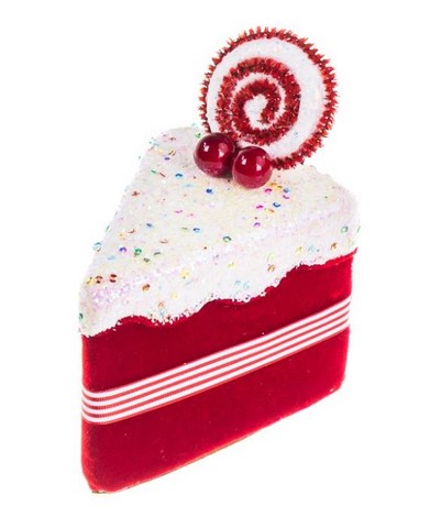 Pastel rojo de 6" con chispas, juego de 6
