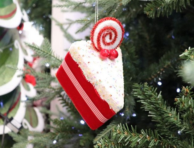 6" Red Cake With Sprinkles Set Of 6