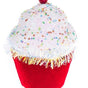 7" Red Cupcake With Sprinkles Set Of 4