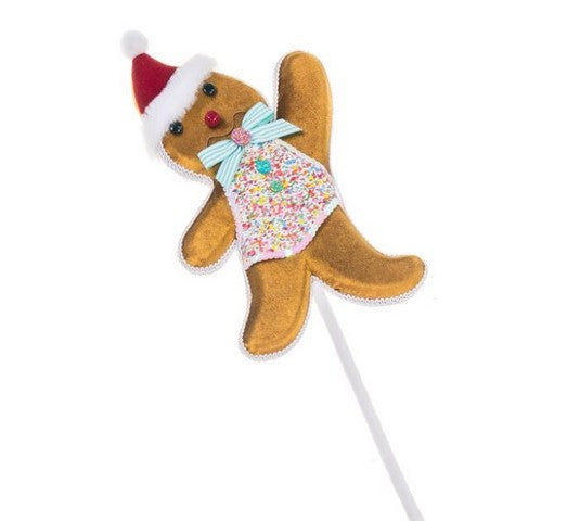 Set de 2 pinchos de niño de jengibre de 48 cm