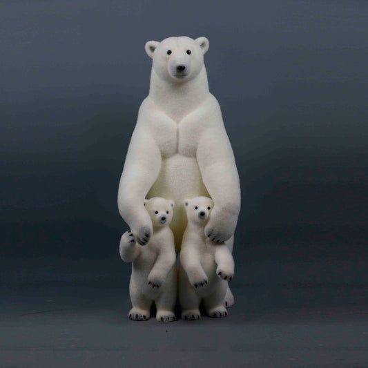 3 FT Momma Bear Standing With Cubs
