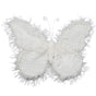 9" White Furry Butterfly Set Of 6