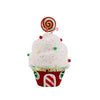 Cupcake de Caramelo Salpicado Rojo y Blanco de 13"