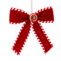12" Peppermint & Red Hanging Candy Bow