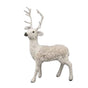24" White & Brown Standing Reindeer