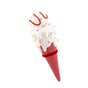 2 FT Red & White Ice Cream Cone Ornament