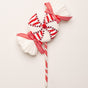 16" Peppermint Stripes Candy Pick Set Of 6