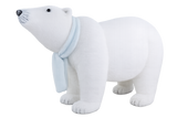 Oso polar de 34" con bufanda blanca