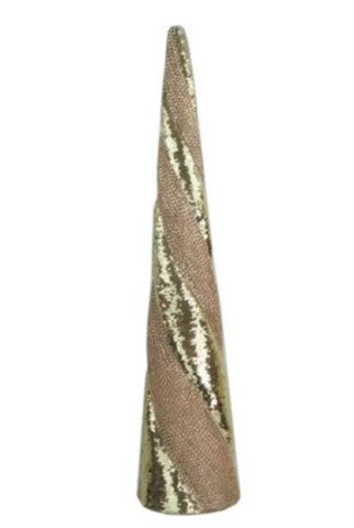 21" Rose Gold Sequin Tree Cone