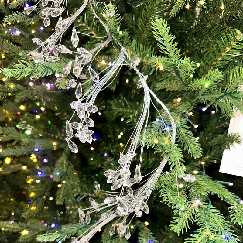 4 FT Clear Beaded Garland