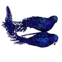 9" Royal Blue Birds Set Of 6