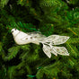 8" White & Silver Jewel Bird Set Of 4
