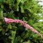 12" Pink Glitter Long Tail Bird Set Of 6