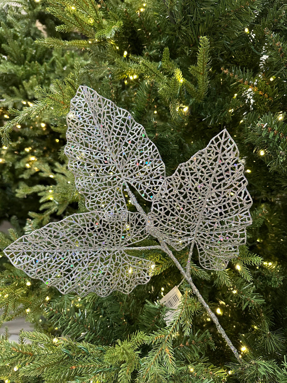 31" Silver Leaf Branch Set of 12