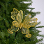 8" Gold Glitter Butterfly Set Of 6