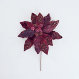 10" Poinsettia Clip Set Of 6