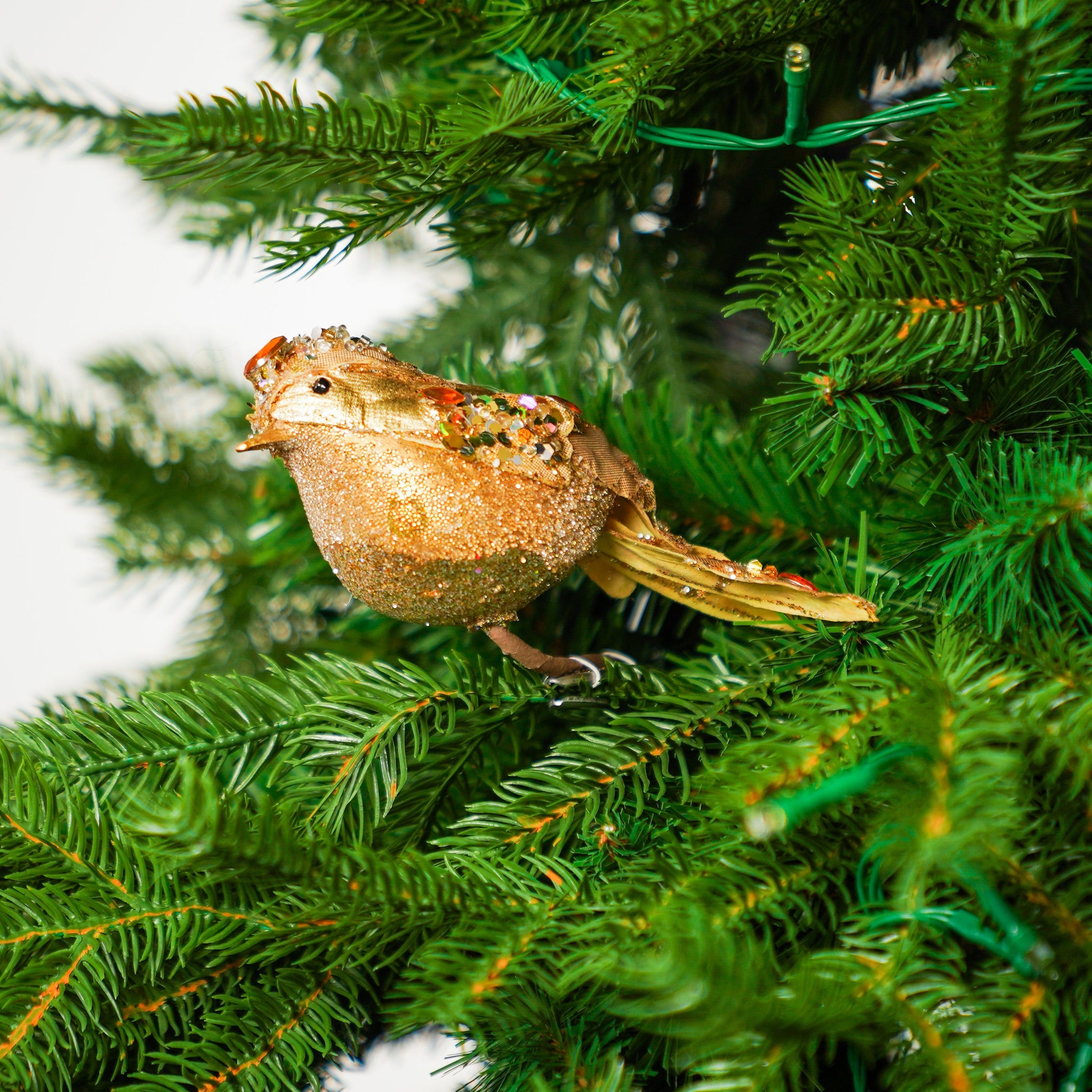 6" Jeweled Bird Clip Set Of 6