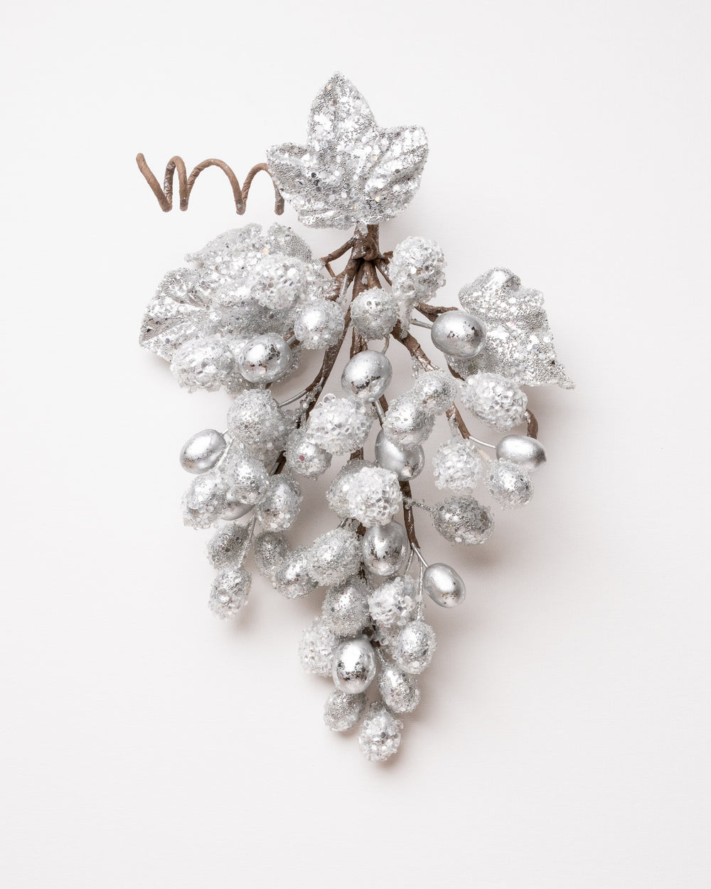 13" Grape Cluster With Leaves Set Of 2