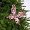 7" Multicolor Jewel Pink Butterfly Clip Set Of 6