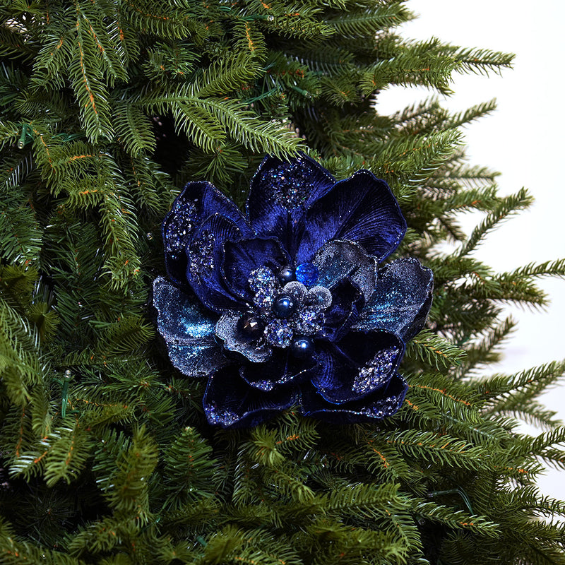 12" Magnolia Stem Set Of 4