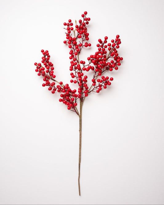 24" Holly Berry Spray Set Of 6