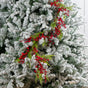 4 FT Red Berry With Leaves Garland