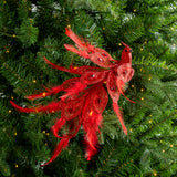 20" Glitter Peacock With Feathers