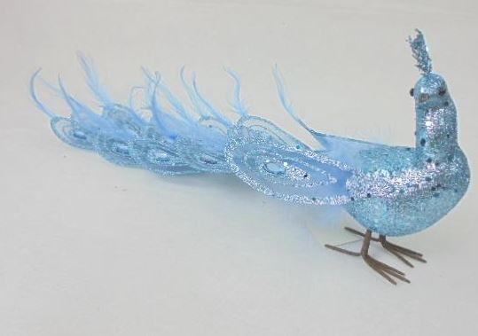 Pavo real brillante con plumas de 20"