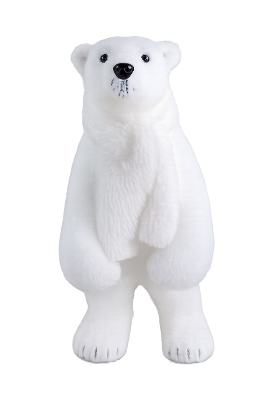 Oso polar de pie de 30 cm