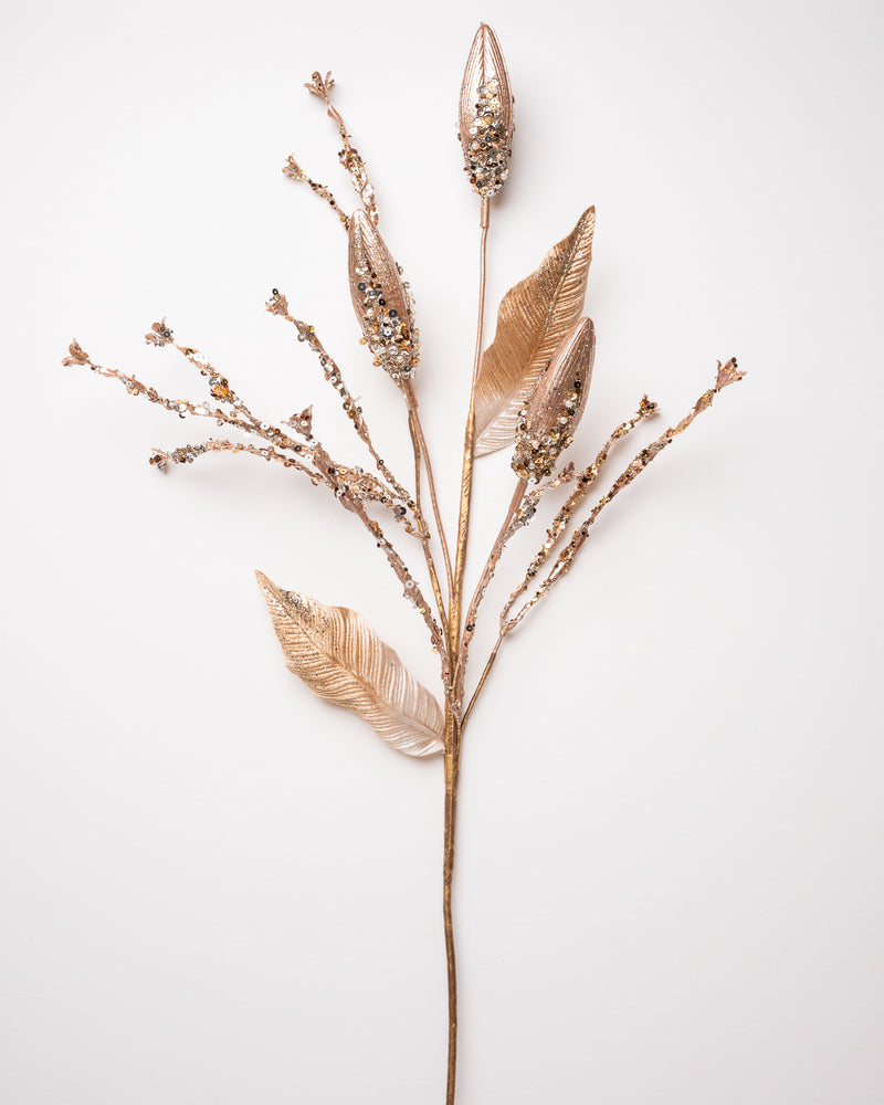 32" Glittered Twig Spray Set Of 6