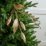 32" Glittered Twig Spray Set Of 6
