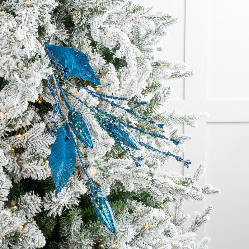 32" Glittered Twig Spray Set Of 6
